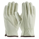 Regular Grade Top Grain White Thermal Lined Leather Driver's Gloves thumbnail 2