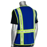  Enhanced Visibility Solid Front Mesh Back Surveyor's Safety Vest thumbnail 4