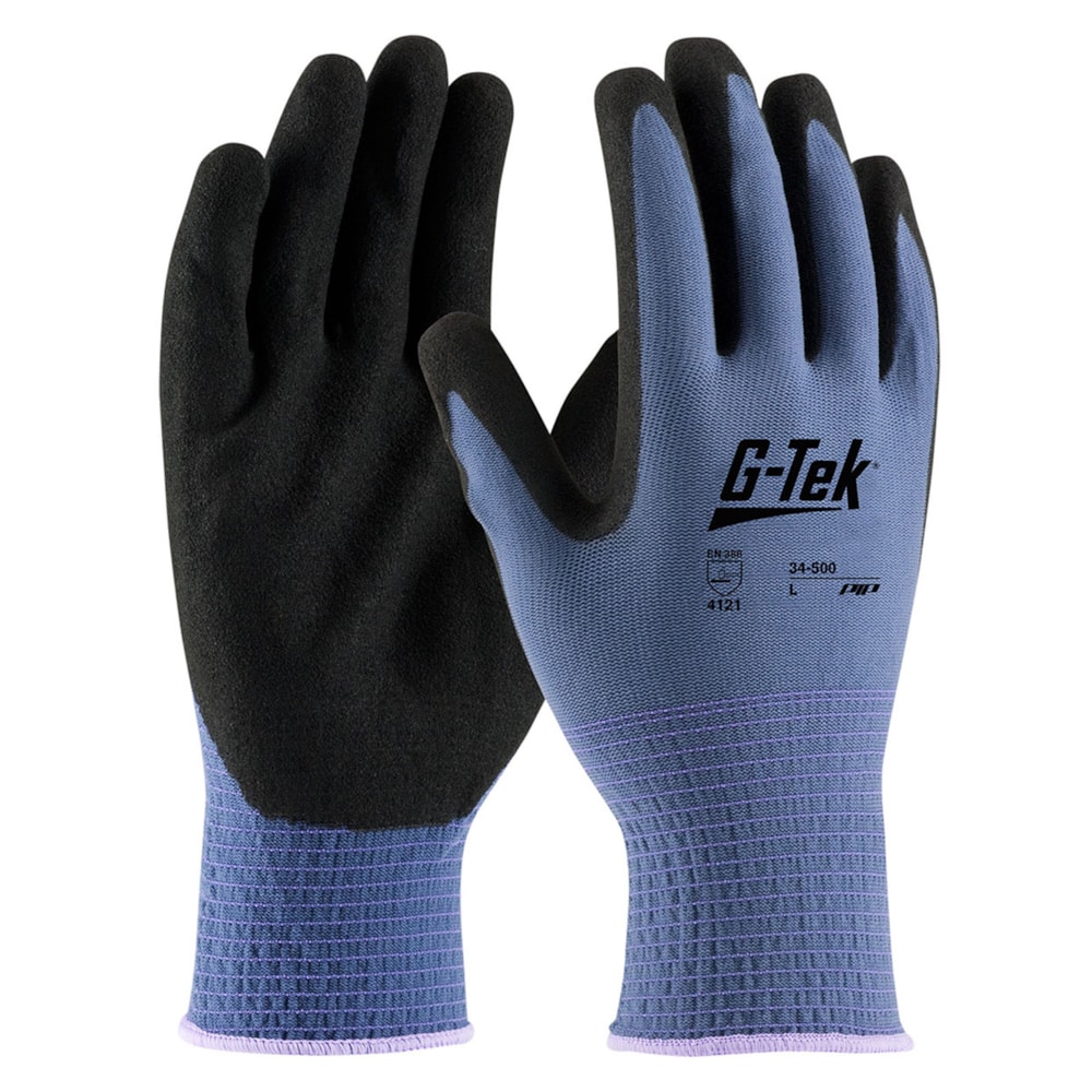 G-Tek® GP™ Seamless Knit Nylon Nitrile Coated Glove Work Gloves