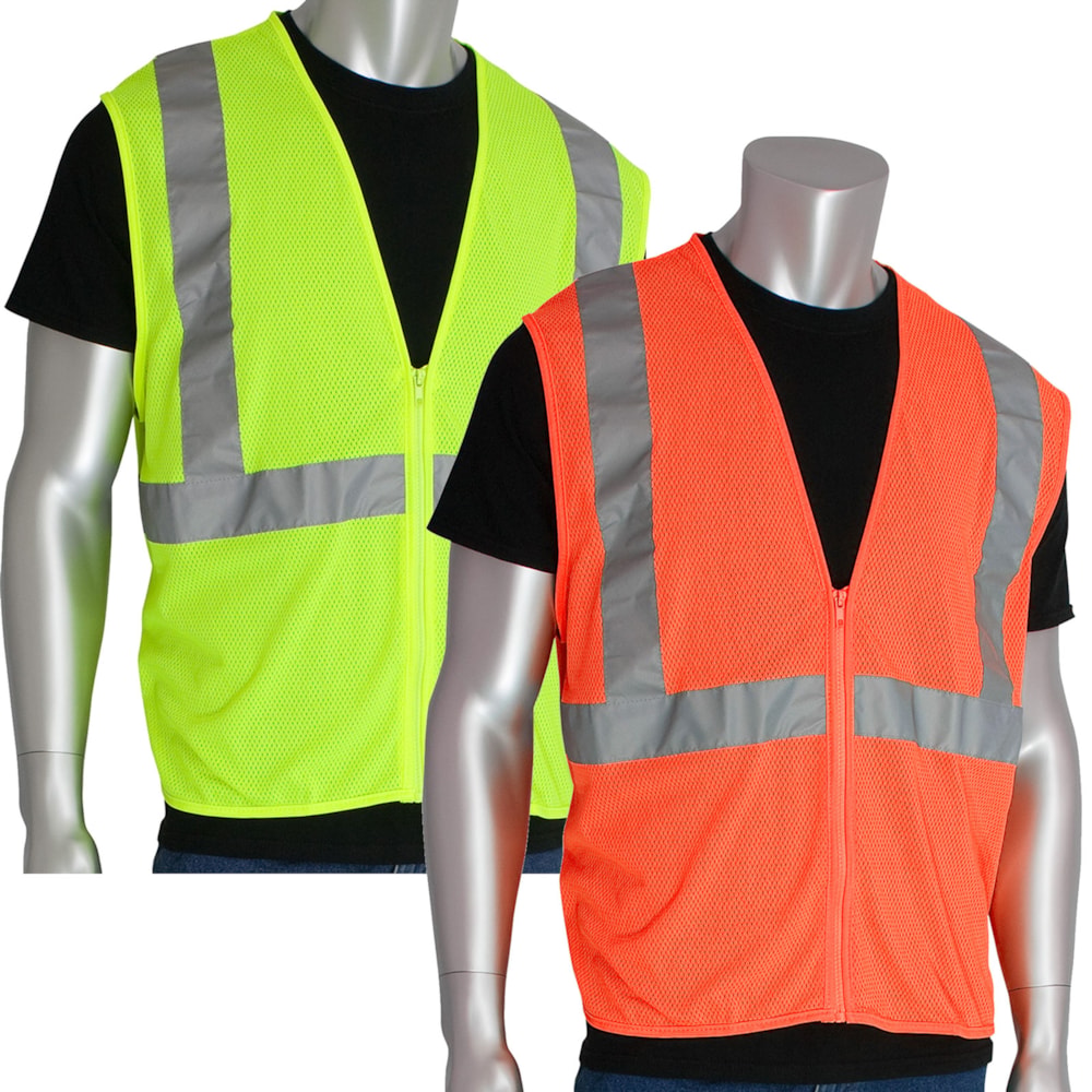 Class 2 Hi-Vis Mesh Traffic Safety Vest