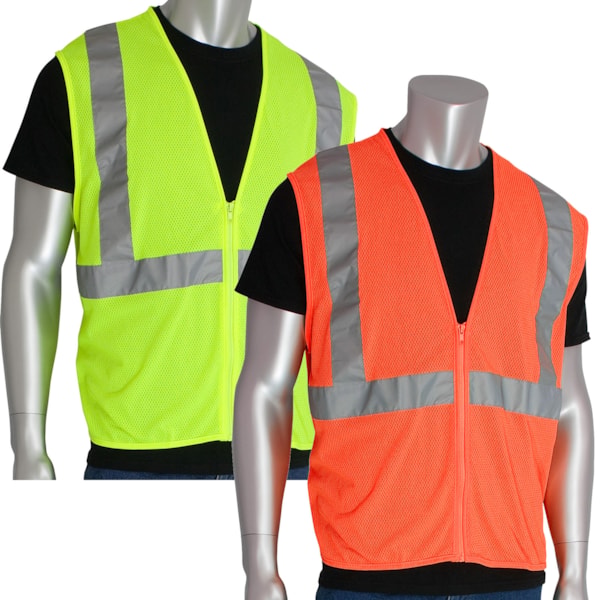 Class 2 Hi-Vis Mesh Traffic Safety Vest