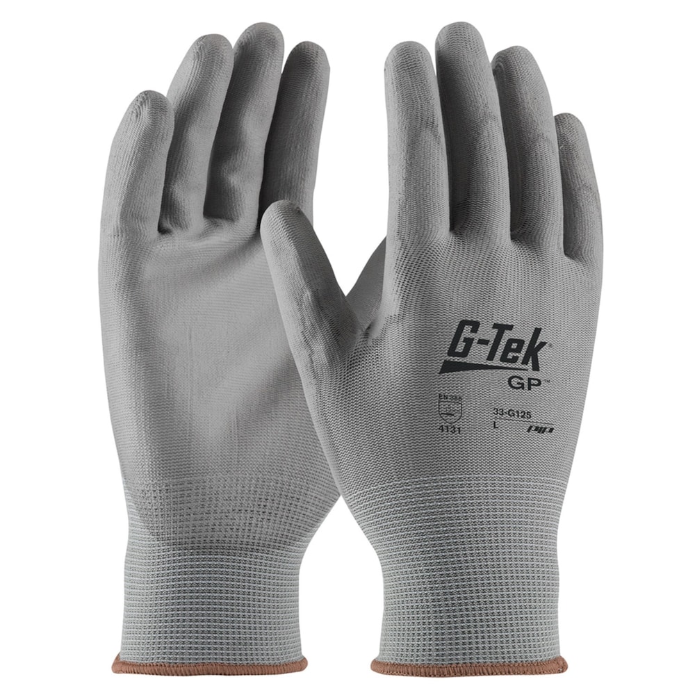  G-Tek® GP™ Seamless Knit Nylon Glove with Polyurethane Coated Smooth Grip on Palm & Fingers