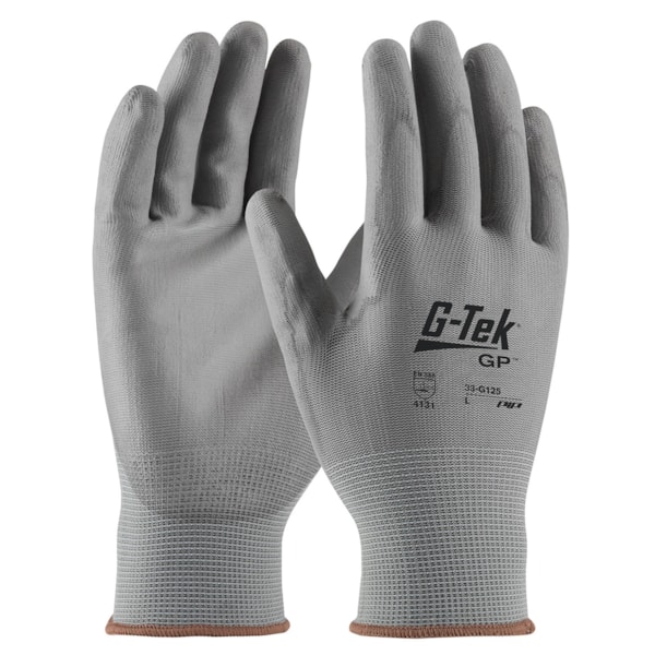  G-Tek® GP™ Seamless Knit Nylon Glove with Polyurethane Coated Smooth Grip on Palm & Fingers