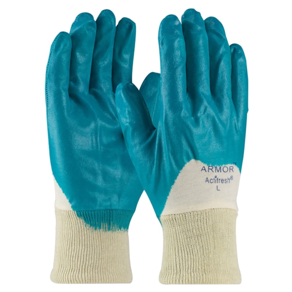  ArmorFlex® Nitrile Dipped Knitwrist Gloves with Interlock Liner and Smooth Finish on Palm, Fingers & Knuckles