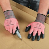 Touchscreen Polyurethane Palm Coated HPPE Blend Level A2 Cut Resistant Gloves thumbnail 1