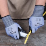 Touchscreen PPU Palm Coated HPPE/Metal Blend Level A4 Cut Resistant Gloves thumbnail 2