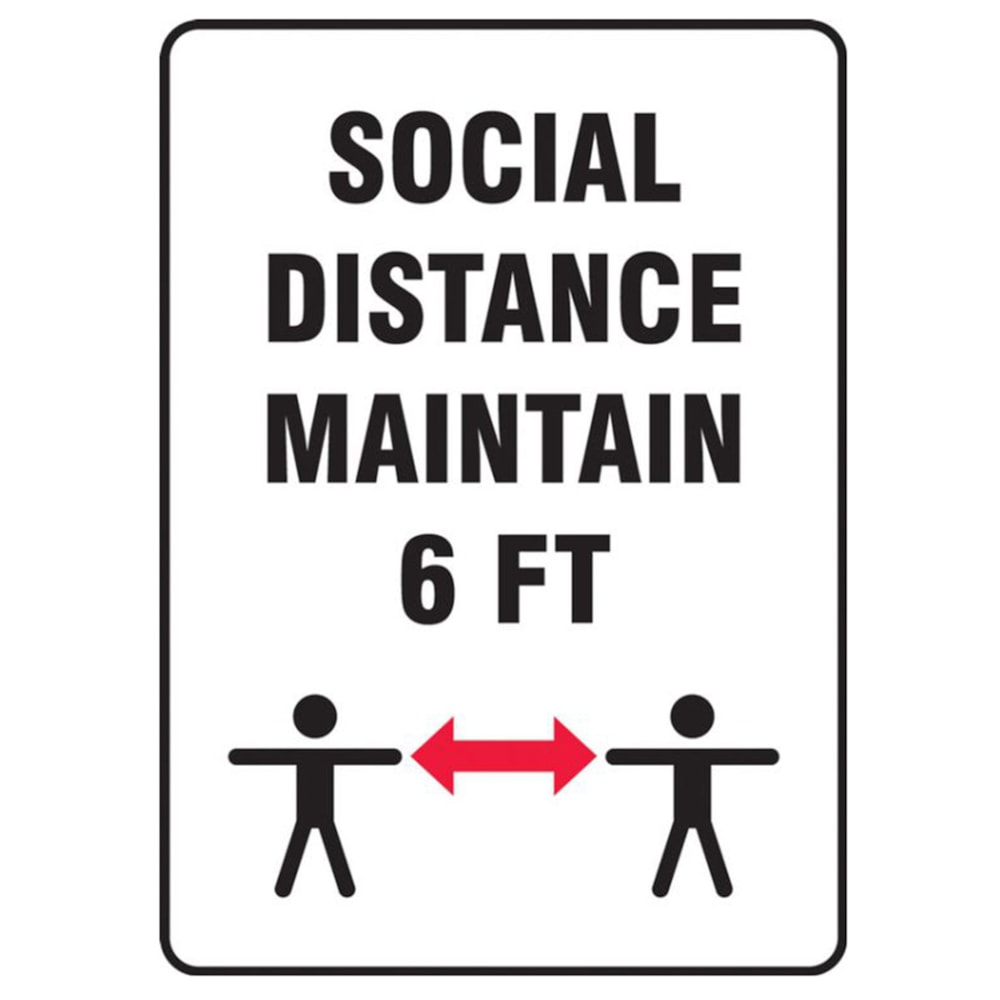Social Distancing Safety Sign
