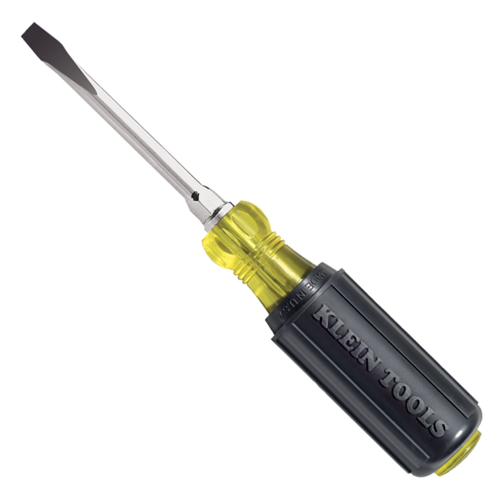 Cushion Grip H.D. Round Shank Screwdriver – 7/32" x 3" Straight Tip