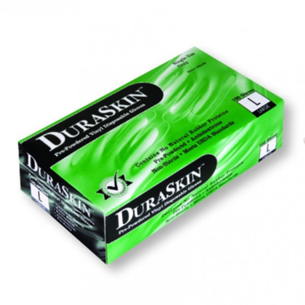 BioSkin™ 5 mil Powder-Free 9" Disposable Vinyl Gloves, 100/Box