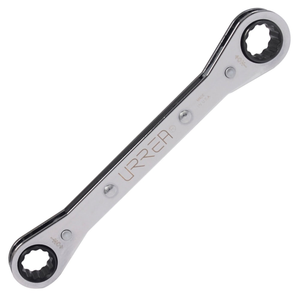 3/4" x 7/8" 12-Point Flat Ratcheting Box-End Wrench