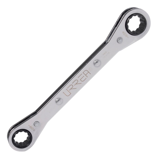 5/8" x 11/16" 12-Point Flat Ratcheting Box-End Wrench
