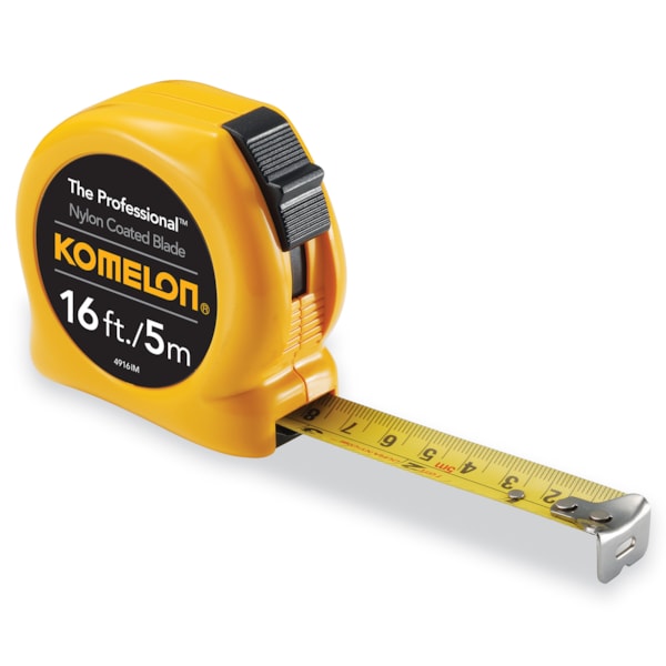 16' & 5m x 3/4" The Professional™ Yellow Case & Inch Metric Steel Blade Tape Measure