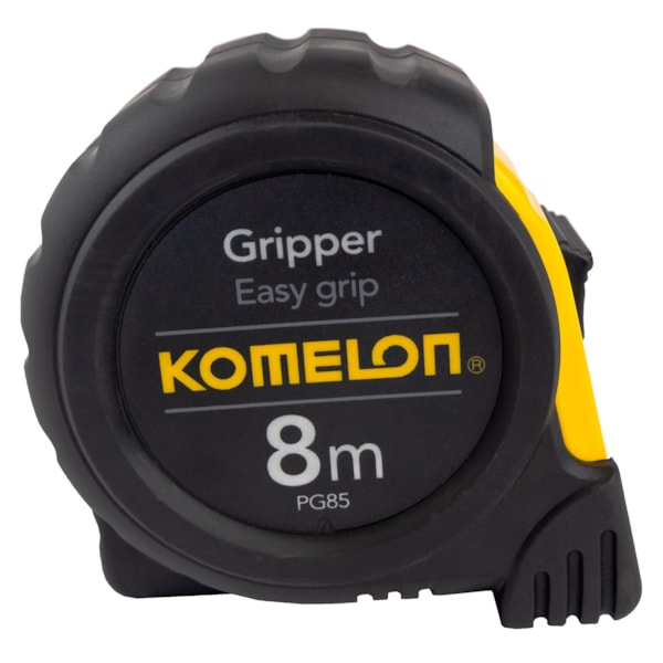 8m x 25mm Gripper™ Yellow Case & Black Jacket Metric Tape Measure