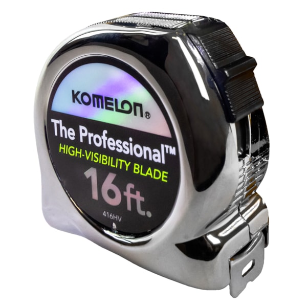 16' x 3/4" The Professional™ Chrome Case & Hi-Vis Blade Tape Measure