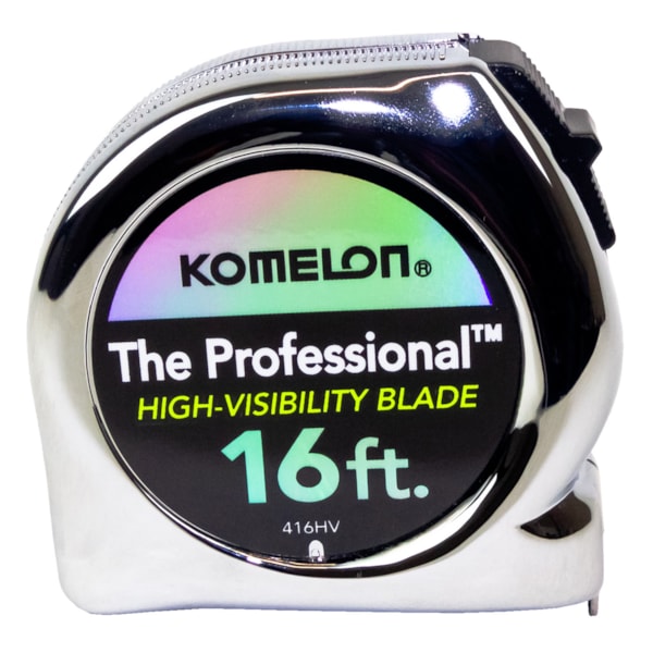 16' x 3/4" The Professional™ Chrome Case & Hi-Vis Blade Tape Measure