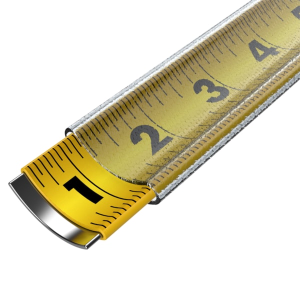 12' Self Lock Measure Tape, Nylon Coated