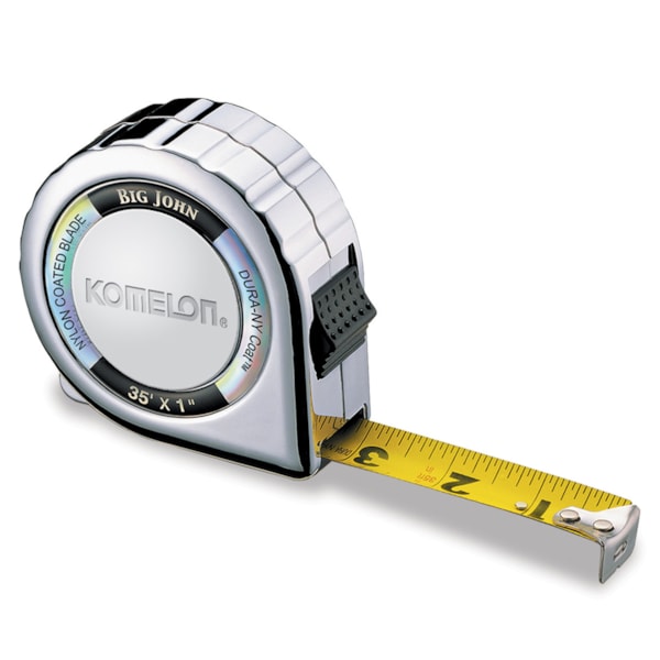 35' x 1" Big John Compact Chrome Case Tape Measure