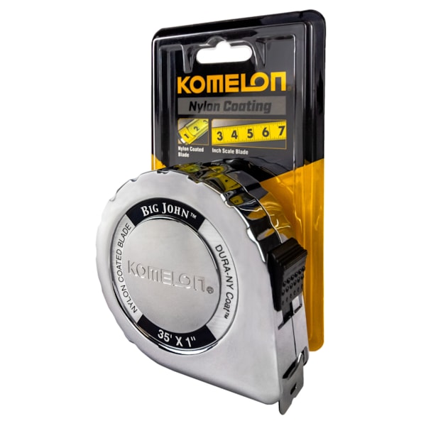 35' x 1" Big John Compact Chrome Case Tape Measure