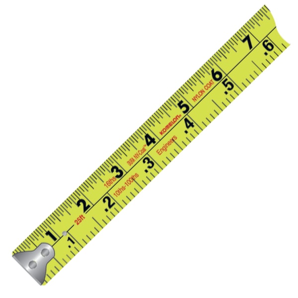 25' x 1" The Professional™ Chrome Case & Hi-Vis Inch & Engineer Blade Tape Measure