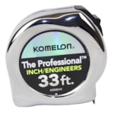 33' x 1" The Professional™ Chrome Case & Hi-Vis Inch & Engineer Blade Tape Measure thumbnail 2