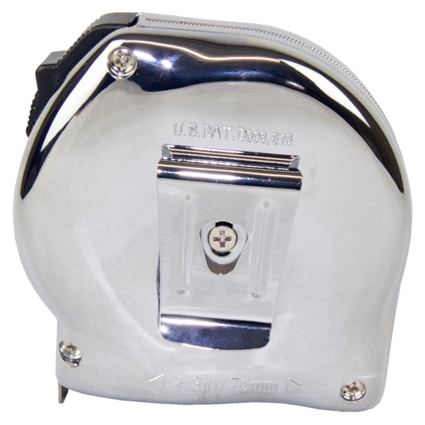 33' x 1" The Professional™ Chrome Case & Hi-Vis Inch & Engineer Blade Tape Measure