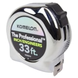 33' x 1" The Professional™ Chrome Case & Hi-Vis Inch & Engineer Blade Tape Measure thumbnail 4
