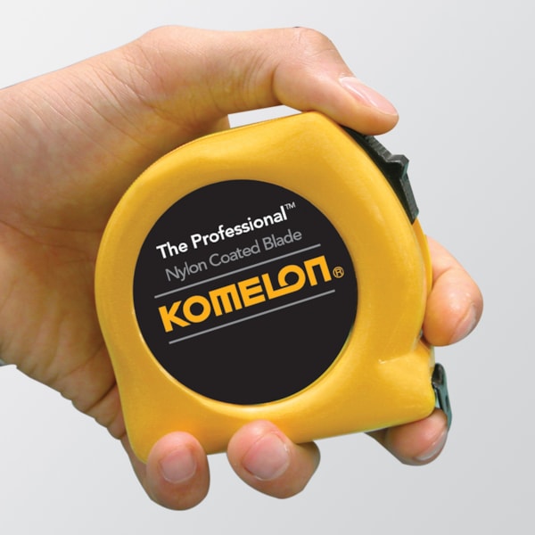 25' & 7.5m x 1" The Professional™ Yellow Case & Inch Metric Steel Blade Tape Measure