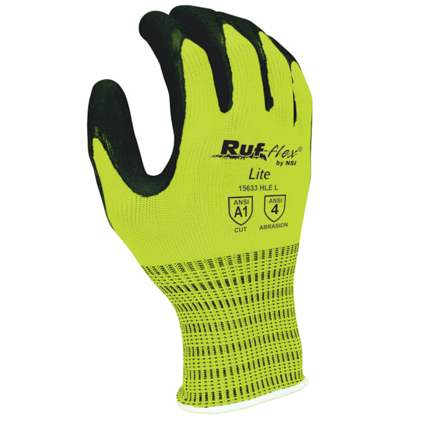 Hi-Vis Latex Palm Coated String Knit Gloves