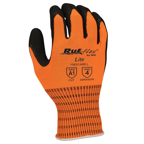 Hi-Vis Latex Palm Coated String Knit Gloves