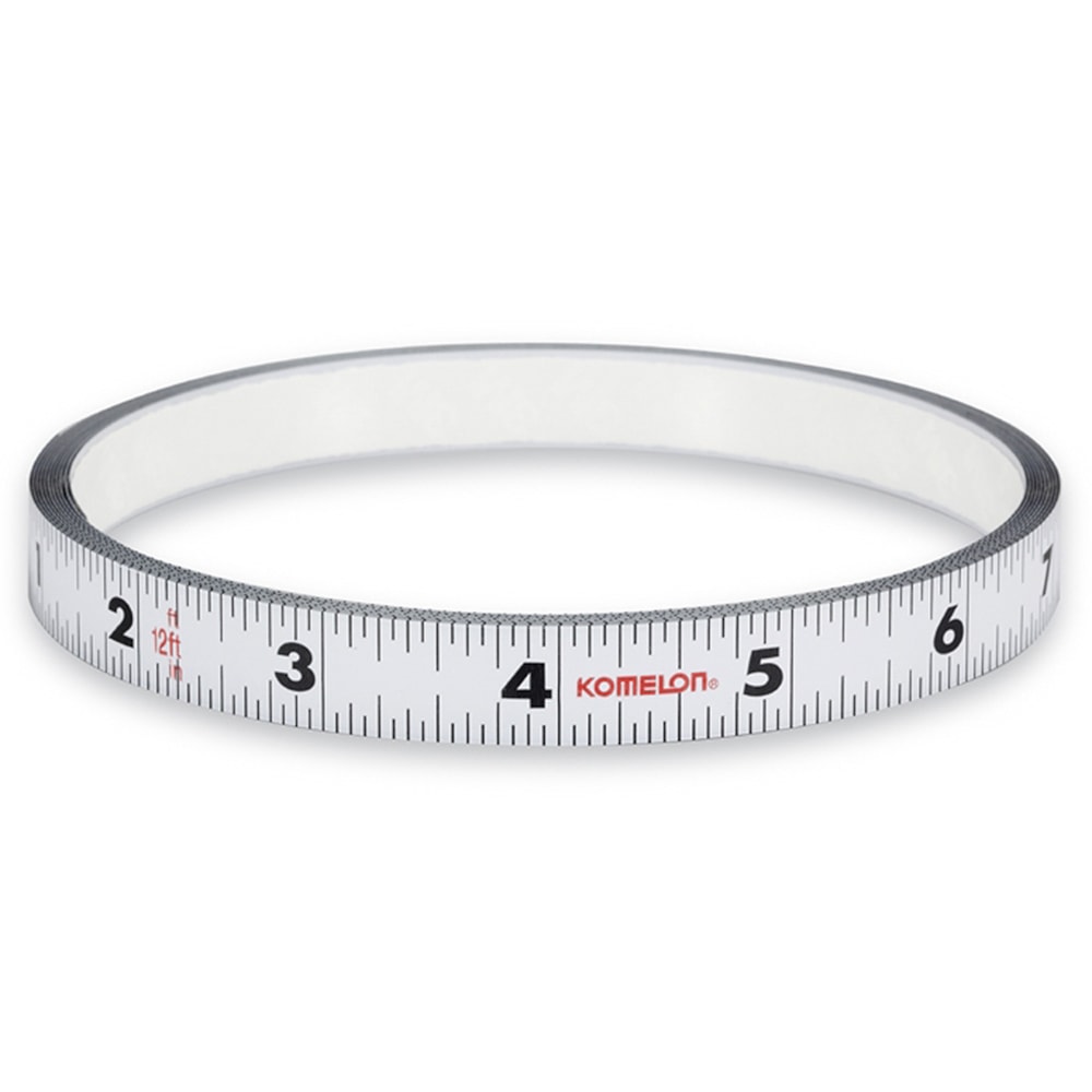 12' x 1/2" Self-Adhesive Stick & Measure Flat Tape