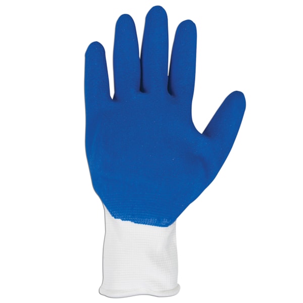 Blue Latex Palm Coated Nylon String Knit Gloves