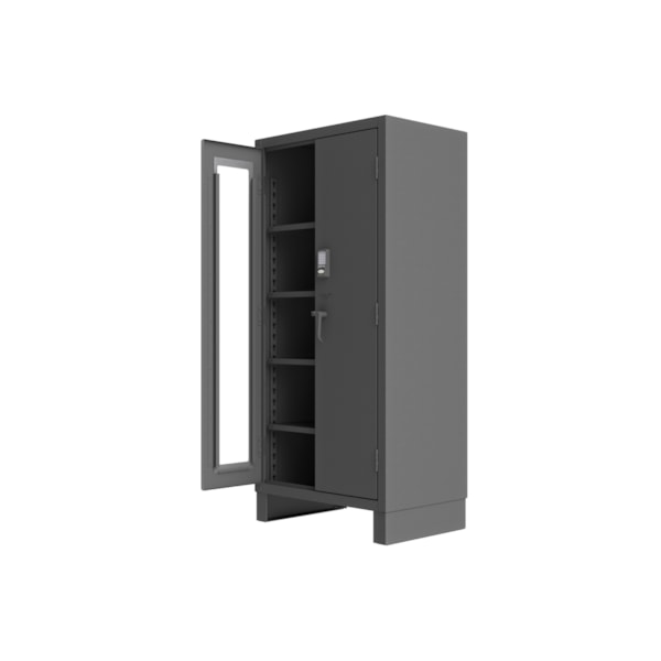 Electronic Cabinet, 14 gauge, 4 shelves 36.125"W X 24"D X 78"H
