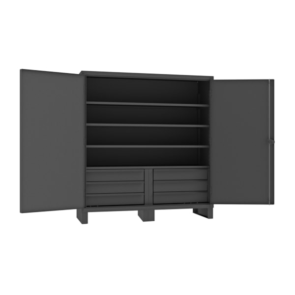 Cabinet, 24X72, 3 shelves, 6 drawers