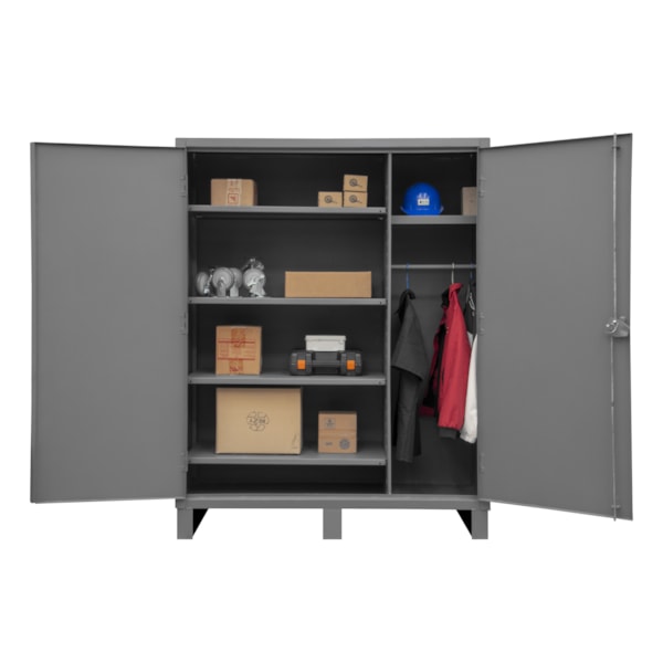 Cabinet, 24X60, 5 shelf, hanger bar