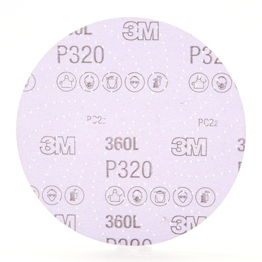 Clean Sanding Disc 360L, 20801, 6 in P320, 100 per inner 500 per case