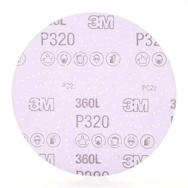 Clean Sanding Disc 360L, 20801, 6 in P320, 100 per inner 500 per case