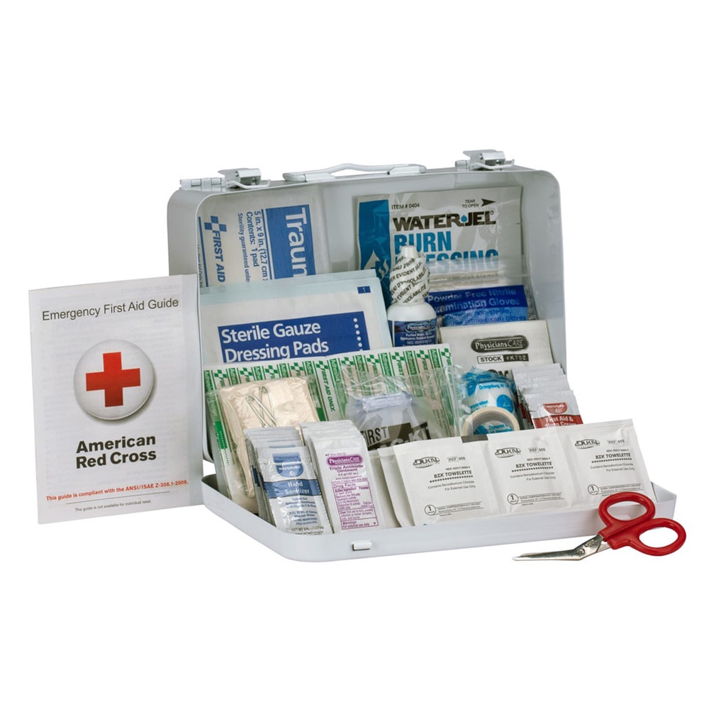 25-Person Bulk Metal First Aid Kit, ANSI Compliant