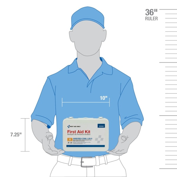 25-Person Bulk Metal First Aid Kit, ANSI Compliant