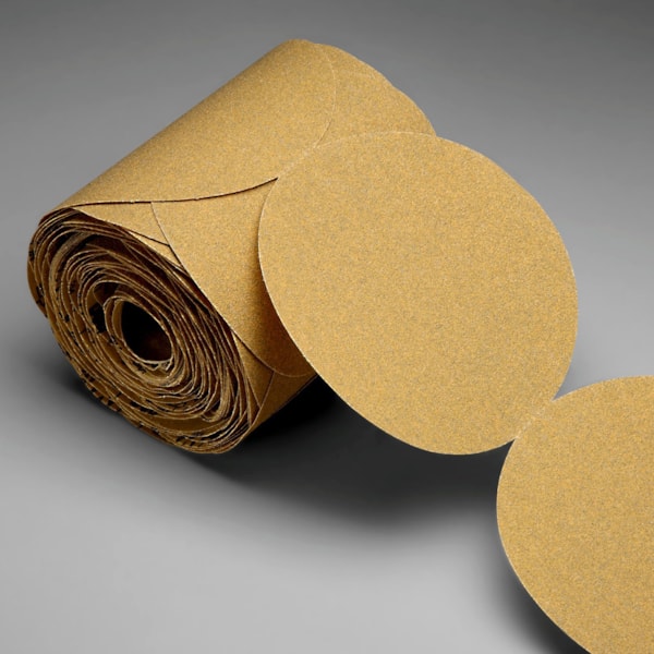 Stikit™ Gold Paper Disc Roll 216U, 5 in x NH P320 A-weight, 175 discs per roll 6 rolls per case