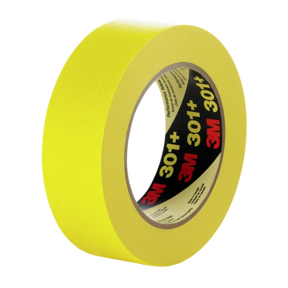 Performance Yellow Masking Tape 301+ Log Roll, 1490 mm x 55 m, 1/Case