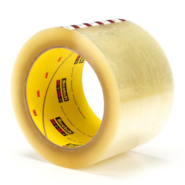 Scotch® Box Sealing Tape 375 Clear, 72 mm x 50 m, 6 per inner 24 per case Bulk