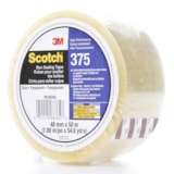 Scotch® High Performance Box Sealing Tape 375 Clear, 48 mm x 50 m, 36 Individually Wrapped Rolls Per Case, Conveniently Packaged thumbnail 1