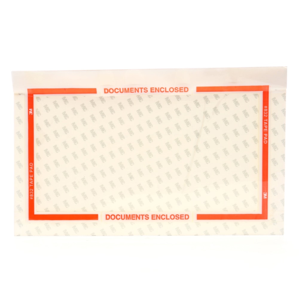Scotch® Pouch Tape Sheets 832 Clear, 6 in x 10 in, 25 sheets per pad 160 pads per case