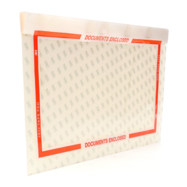Scotch® Pouch Tape Sheets 832 Clear, 6 in x 10 in, 25 sheets per pad 160 pads per case