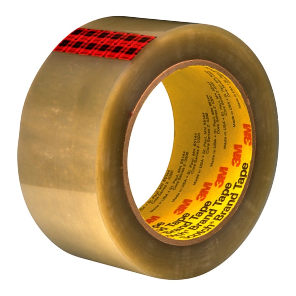 Scotch® High Performance Box Sealing Tape 351 Clear, 48mm x 50m, 36 Individually Wrapped Rolls Per Case, Conveniently Packaged
