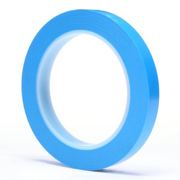 Scotch® High Temperature Fine Line Tape 4737S Blue, 1/2 in x 36 yd 5.4 mil, 72 per case Bulk