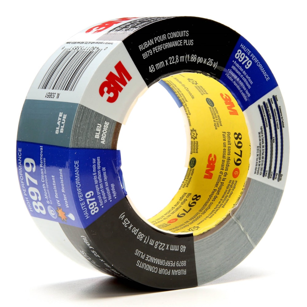 Performance Plus Duct Tape 8979 Slate Blue, 48 mm x 22.8 m 12.1 mil, 12 per case, Conveniently Packaged