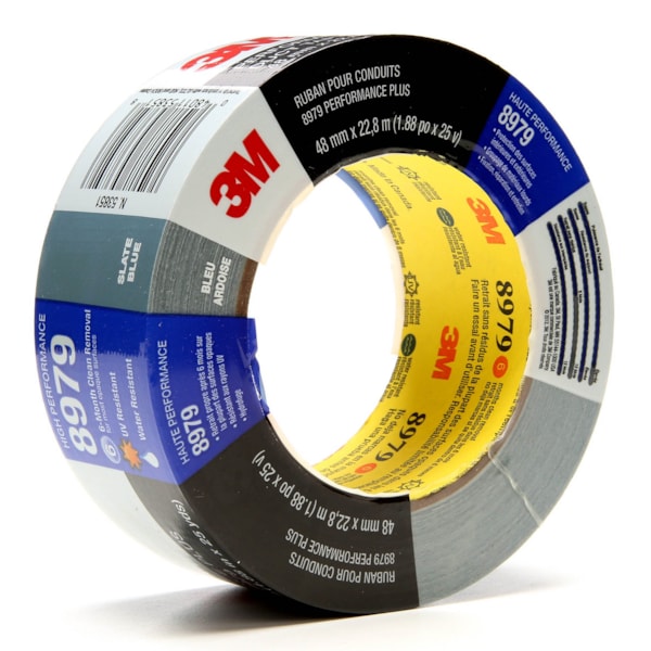 Performance Plus Duct Tape 8979 Slate Blue, 48 mm x 22.8 m 12.1 mil, 12 per case, Conveniently Packaged