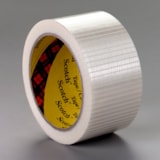 Scotch® Bi-Directional Filament Tape 8959 Clear, 75 mm x 50 m, 12 rolls per case thumbnail 1