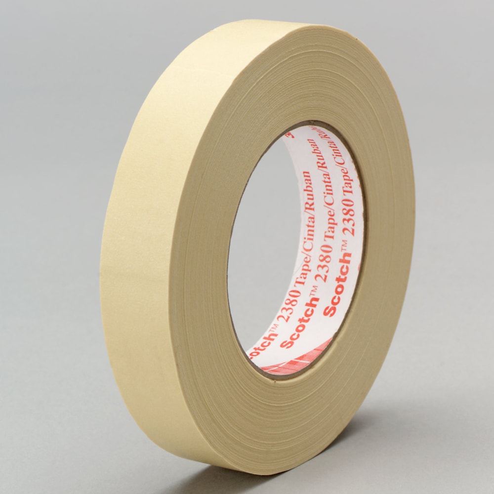 Performance Masking Tape 2380 Tan, 36 mm x 55 m 7.2 mil, 24 per case